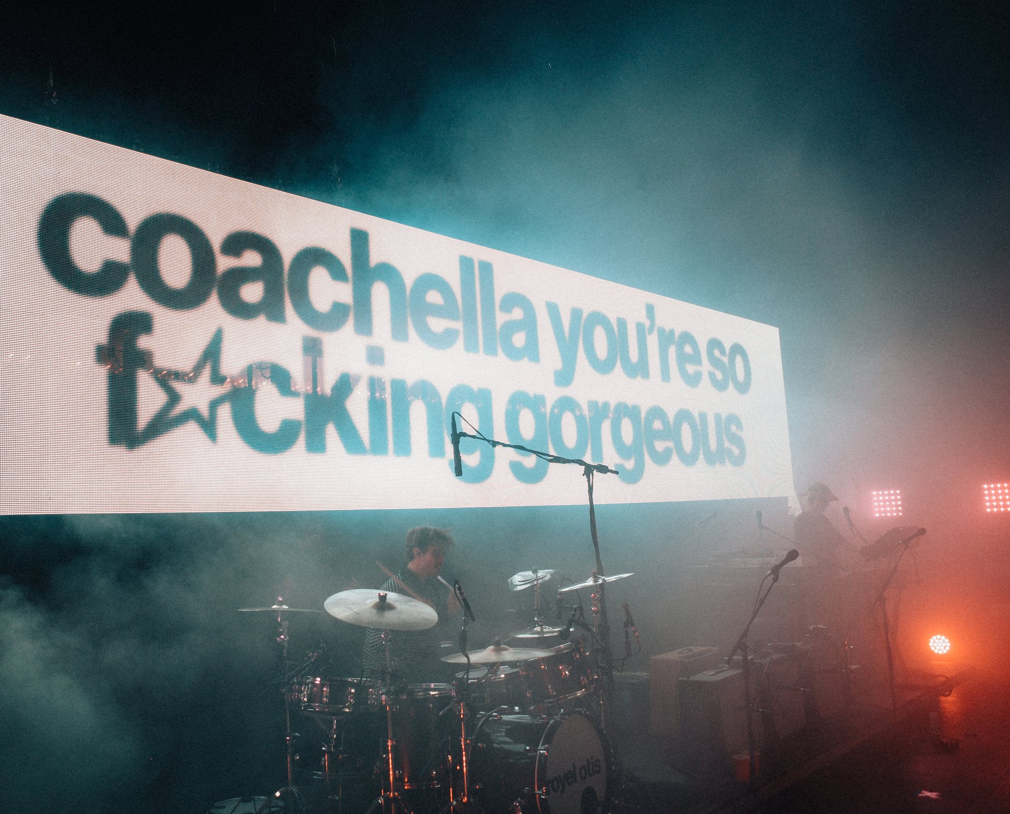 Coachella you're so gorgeous — stage screen